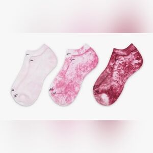 NWT Nike Everyday Plus Cushioned NoShow Socks (3 Pk) FB9949 Mens SZ 6-8 TIE DYE